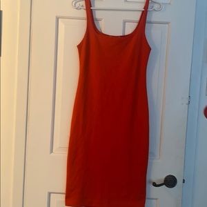 Zara trafaluc orange dress